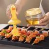 Silicone Barbecue Oil Brush with Integrated Bottle - Heat Resistant, Food Grade for Baking