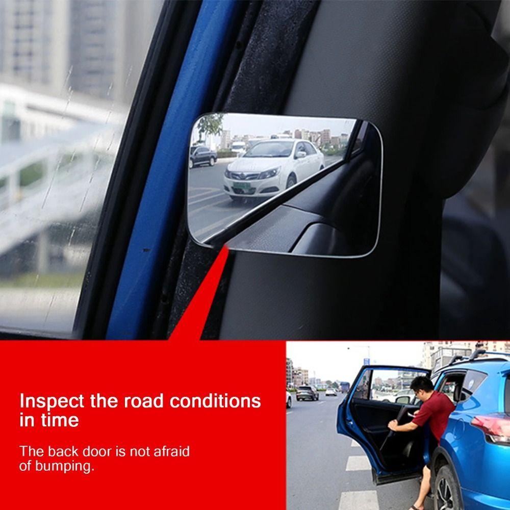 2pcs High-Definition Reflective Lens Wide Angle Car Blind Spot Mirror Vehicle Safety