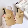 Golden Flying Bird For Samsung Galaxy S26 S20 FE S21 S22 S23 Plus S24 Ultra S25Ultra S21+  S22Plus Golden Glass Phone Case