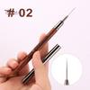 Nail Art Liner 6/9/12/15/18mm Super Fine Brush DIY Drawing Lines Stripe Flower Pattern Multifunctional Manicure Painting Pen Professional Nail