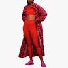 adidas X Ivy Park Solid Logo Print Leggings Women Leggings Red HH9722