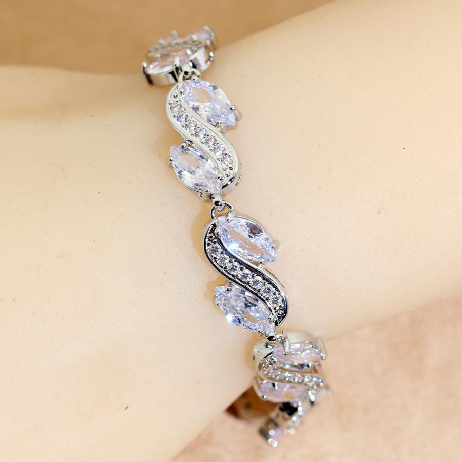New More Color Zirconia   Bracelet For Women Wedding Jewelry Gift