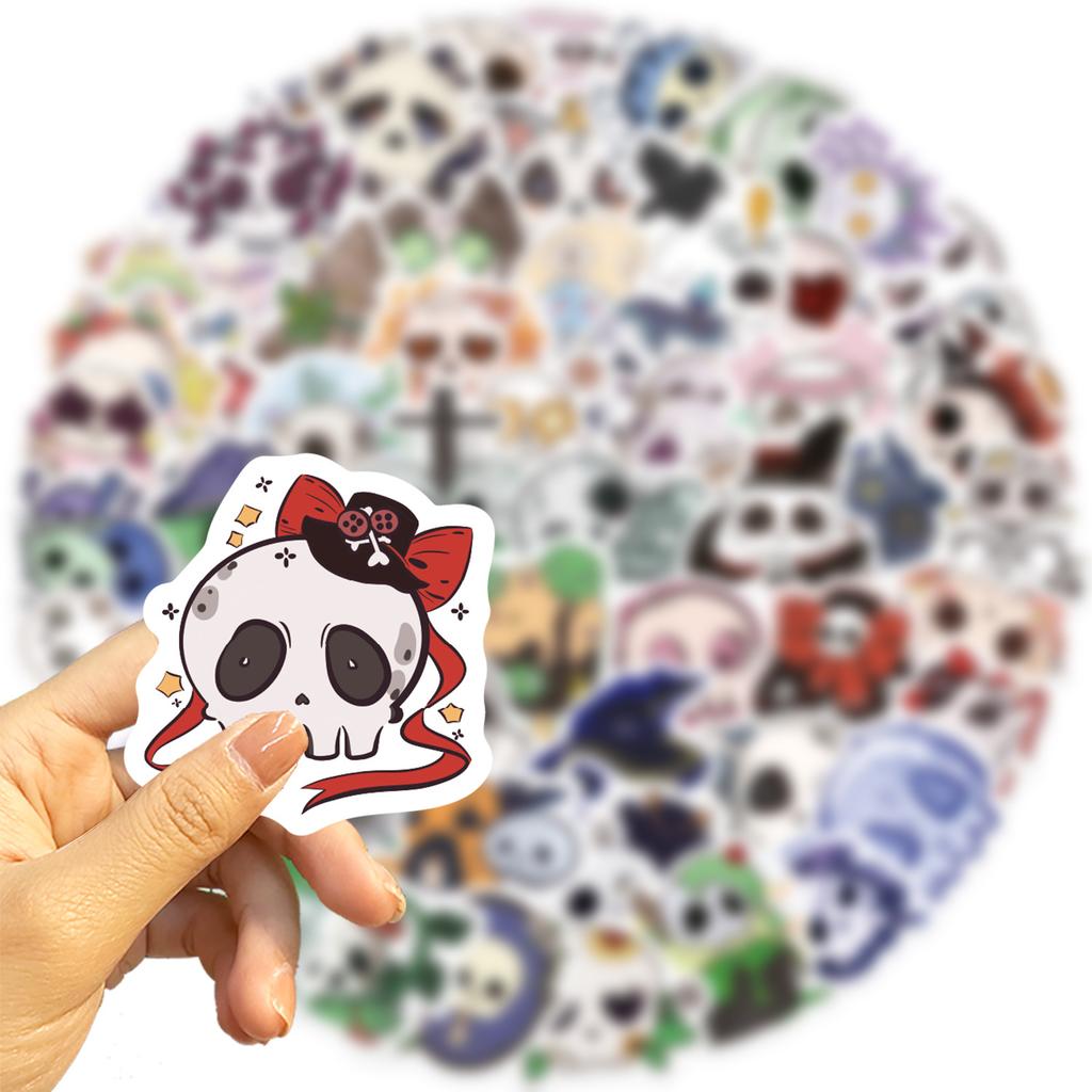 60Pcs Halloween Graffiti Stickers Decorative Guitar Notebook Flat Luggage DIY Stickers