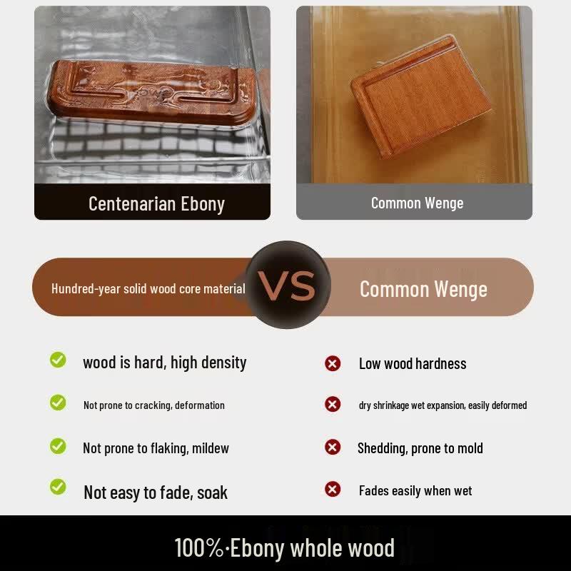 DUMIK Bai Nian Ling Gold Label Ebony Wood Cutting Board