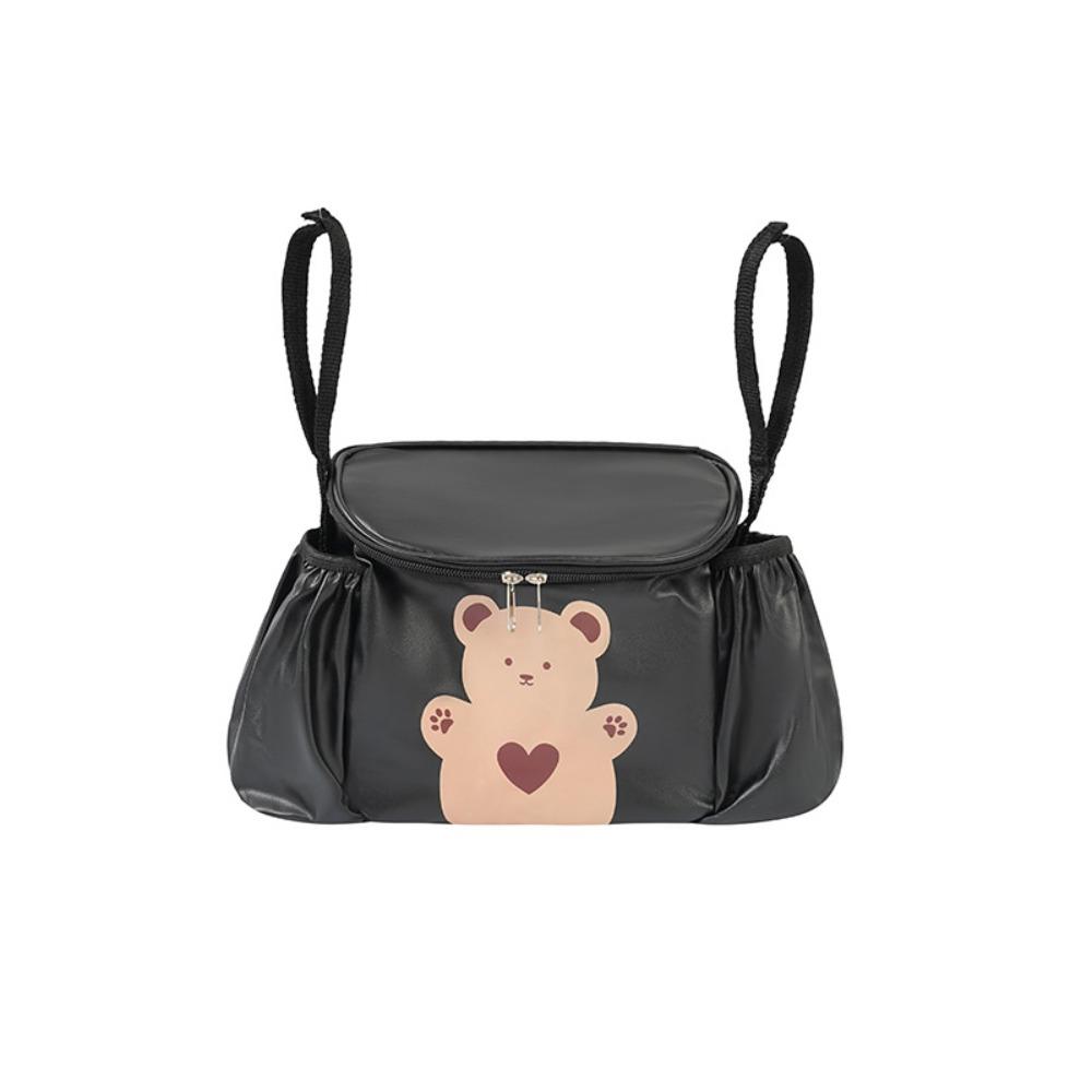 Front Mounted Bicycle Handlebar Bag PU Leather Electric Vehicle Hanging Bag Rainproof