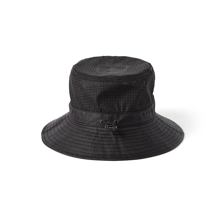 Monseuteoji Perforated Bucket Hat Black Mc24Pbb-192
