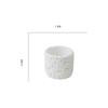 Milk White Creative Volcanic Stone Pattern Cement Succulent Flower Pot Office Home Desktop Decoration Green Plant Flowers