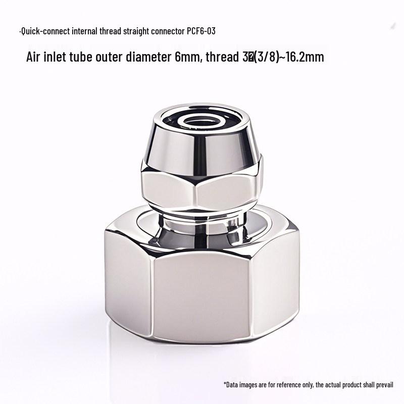 Kexida Pneumatic Connector PCF: 1 to 4-way Quick Connect, Female Thread, Sizes 4, 6, 8, 10, 12