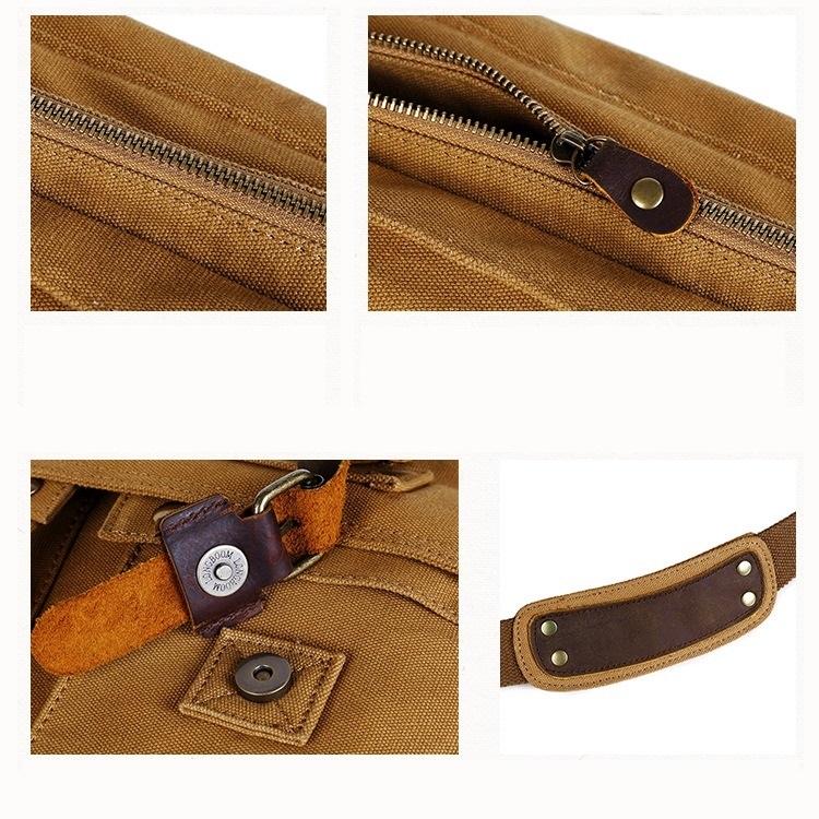 Men's Canvas Shoulder Bag Messenger Bag Casual Bag