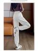 Women's Windproof Fleece-Lined Sweatpants - Warm Thickened Lamb Fleece for Autumn/Winter Casual Wear