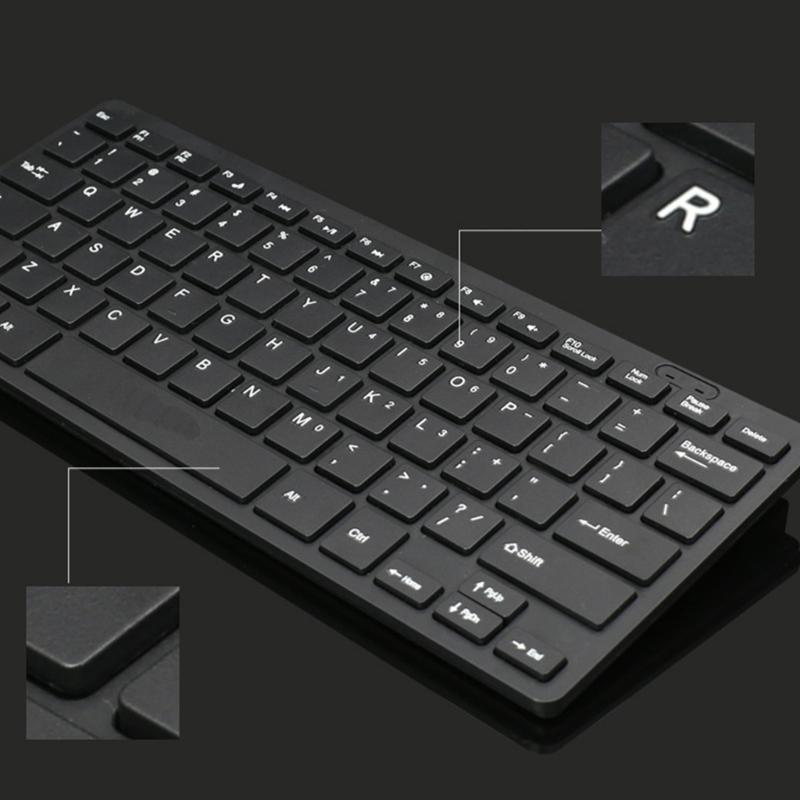 Tastaturi Mini Slim cu Fir USB 78 Taste Ergonomice pentru Afaceri Birou Desktop Laptop