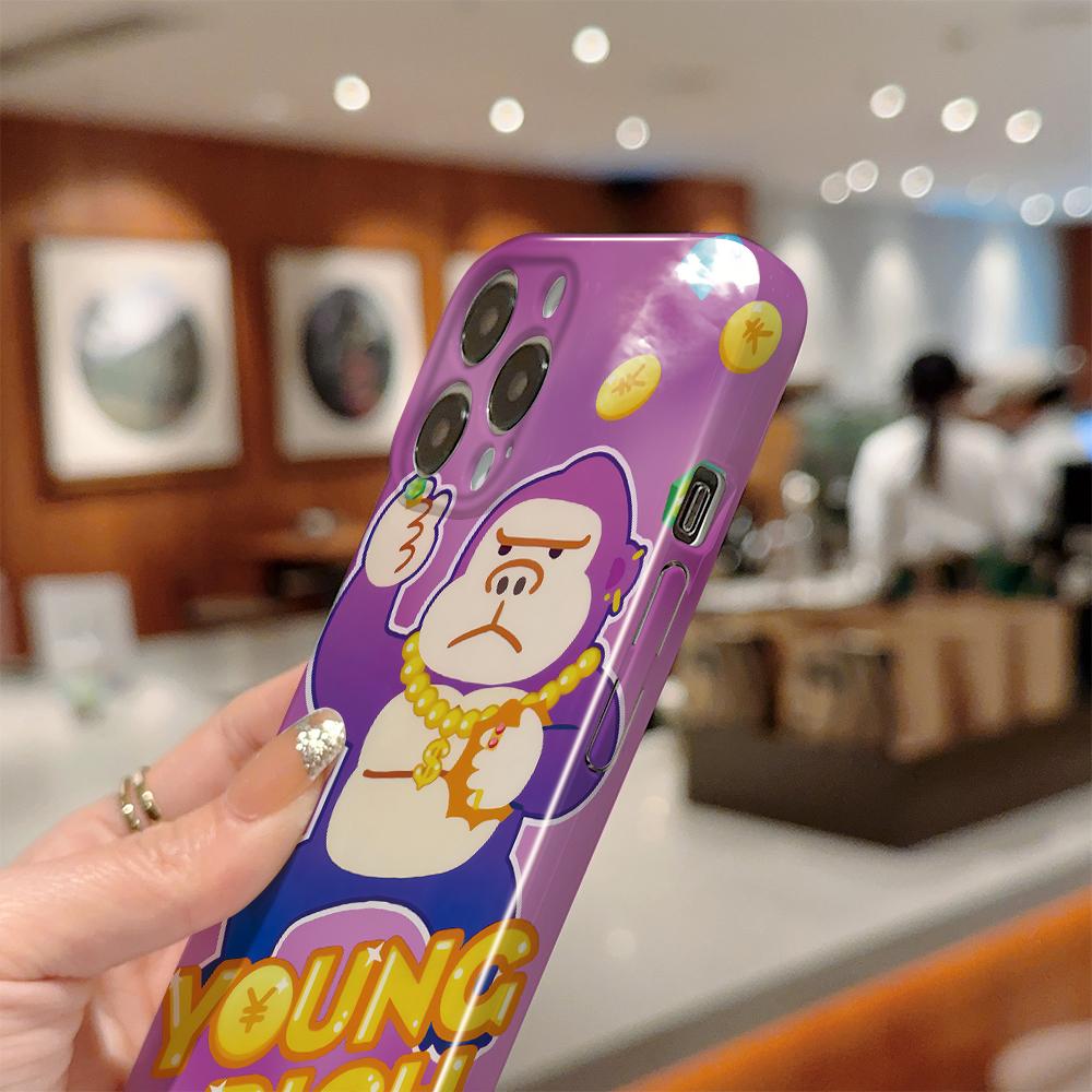 All-inclusive Film Handyhülle Cartoon Mode Design Hartschale Vollabdeckung Kameraschutzhülle für OPPO A60 A96 Reno12 Realme C53 C75