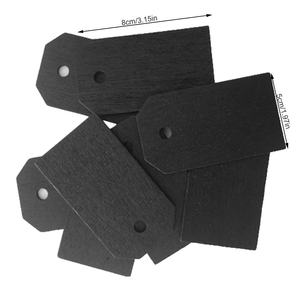 Holzanhänger Schwarz Hochrangig Stilvoll Tragbar Robust Leicht Exquisites Aussehen Lange Lebensdauer Mini-Tafelanhänger