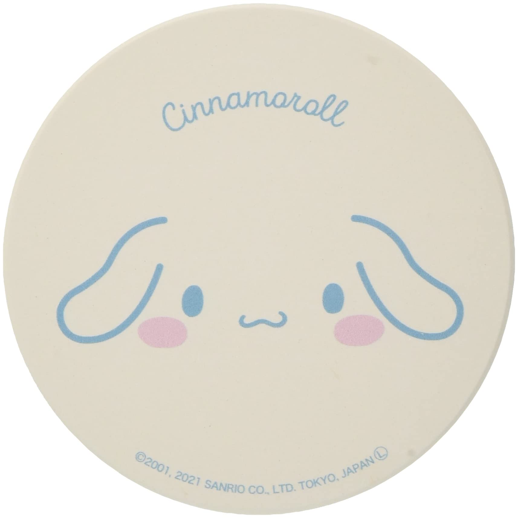 Kaneshotouki Sanrio Ceramic Absorbent 9cm Face 493515 (Kaneshotouki)  Cinnamoroll  Coaster, Diameter, Design, белый