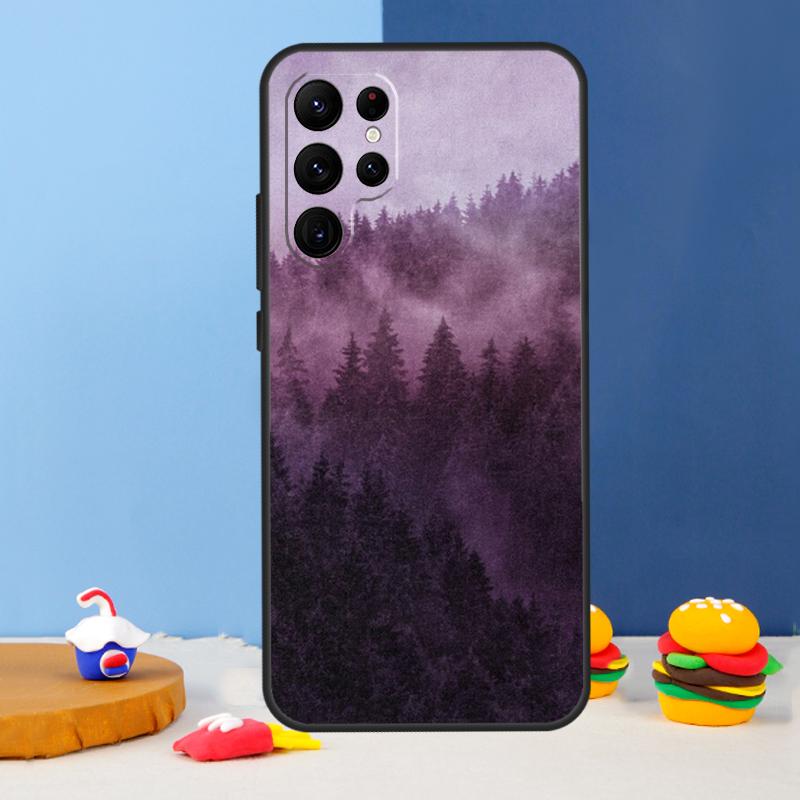 Forest Cloud Pattern Phone Case For Samsung Galaxy S24 Ultra S9 S10 S20 FE S22 S21 S23 Plus S25 Ultra Cover Coque