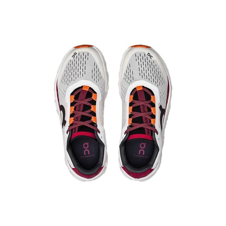On CloudmOnster White Red Women's 61.98129
