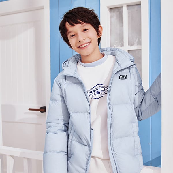 Skechers Down Jacket Kids' Xenon Gas Blue L423K119-0356