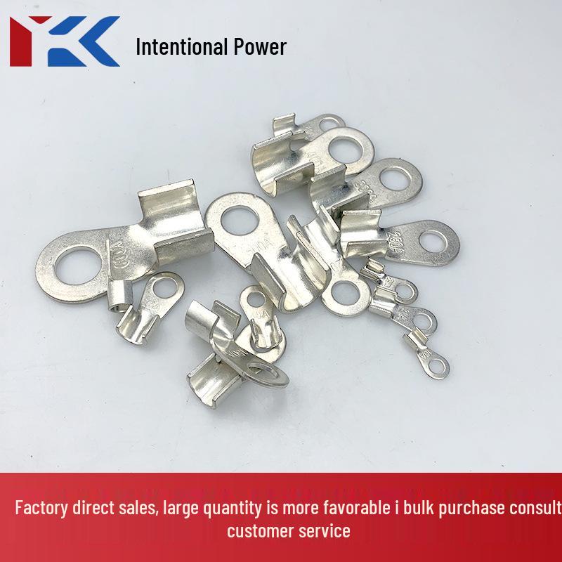 Purple Copper Open Nose Crimp Terminals: OT Copper Lugs 10A-1000A, Tinned Electrical Wire Connectors