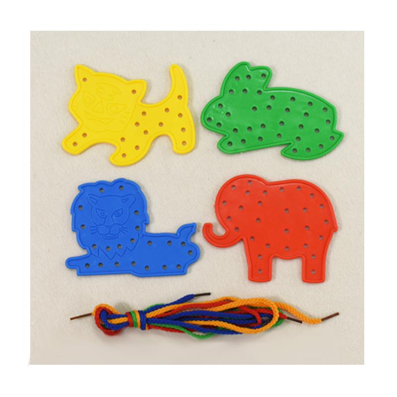 

Montessori Sensory Toys Early Learning Basic Life Skills Busy Board Kids Lacing Threading Game Educational Gifts