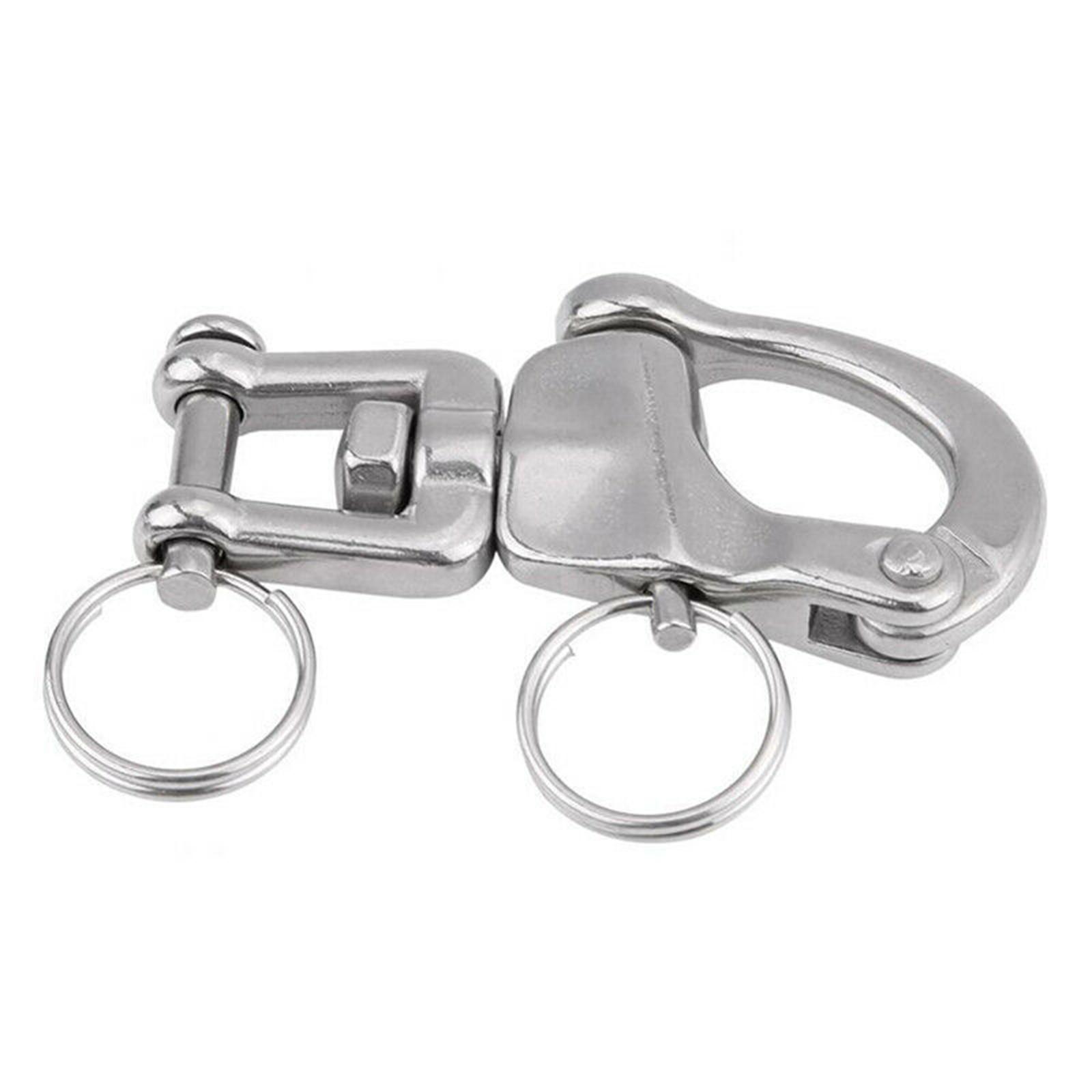 

Stainless Steel Buckle Hook Spring Shackle for Marine Yachts Water Sports Use with Antirust Properties Secure Attachment
