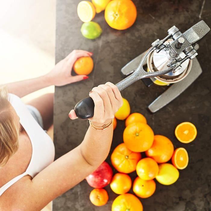 Presse-agrumes - lumaland - original - fonte - acier inoxydable - 6,5 kg