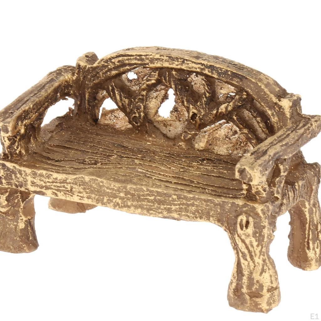 Garden Furniture Ornament Miniature Seat Resin Fairy Dollhouse Accessories Micro Landscape