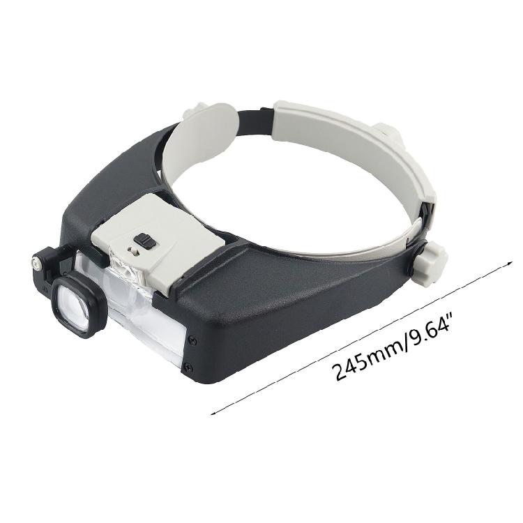 LED Headband Magnifier Hands Free Magnifying Glasses For Jewelry Loupe Watch