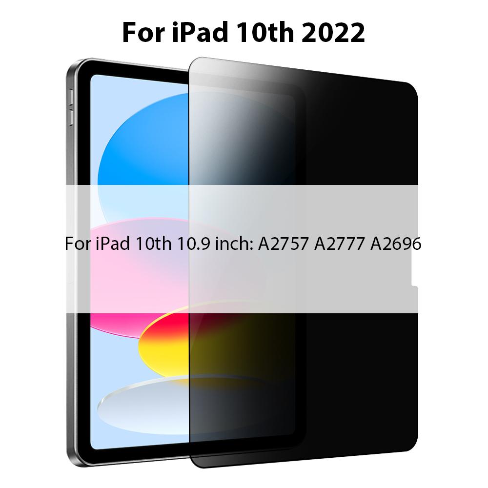 Privacy Glass For iPad Pro 12.9 12 9 11 6th 9th 10th 10 Gen Screen Protector For iPad Air 5 4 7th 8th 10.2 Mini 6 Anti-peep Film