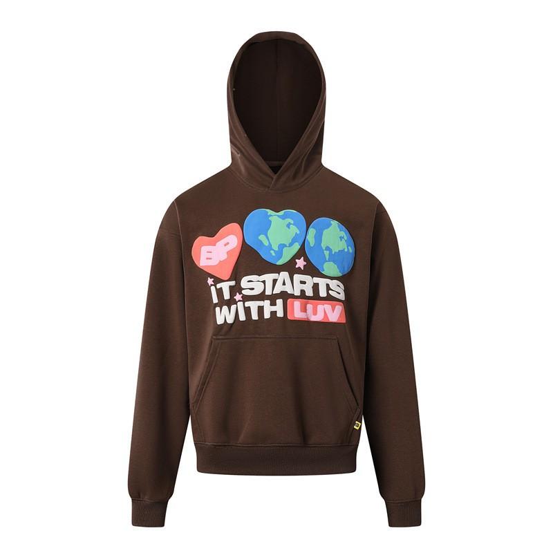 Broken Planet Hoodie Mens Oversized Streetwear Cotton Sweatshirt With Graphic Print 2025