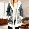 Women's Casual Fleece Hooded Cardigan With Pockets Warm Outerwear