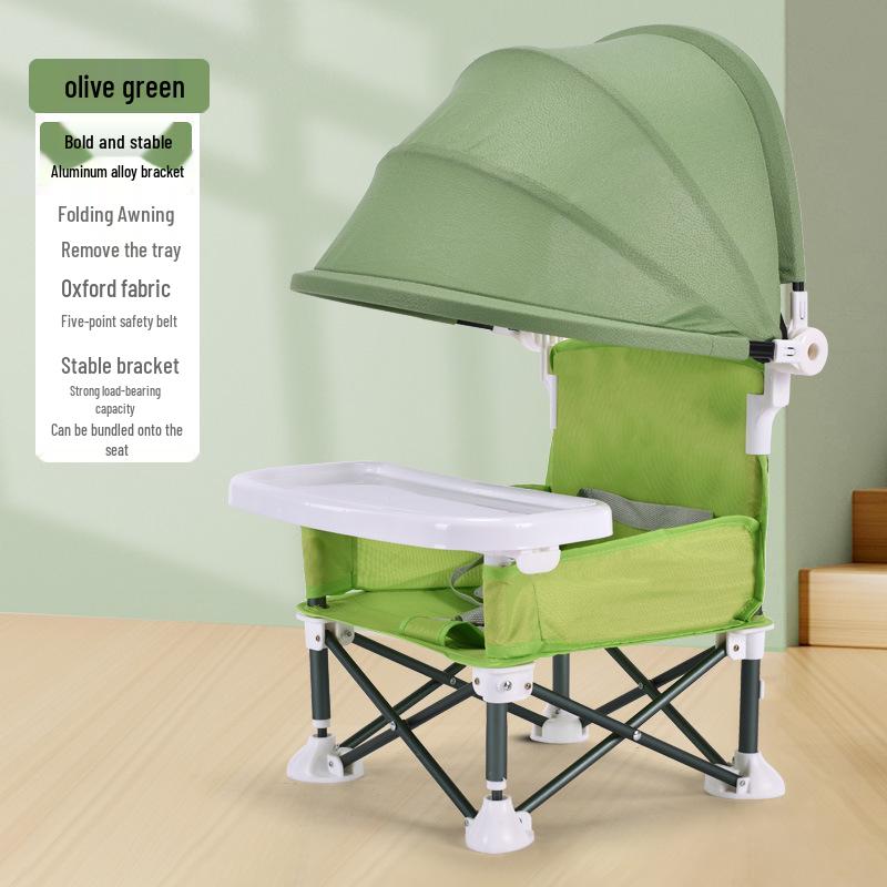 Portable Foldable Sunshade for Baby and Children's High Chair