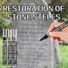 Gravestone Color Restoration Pen, for Gold Lettering on Tombstones, Available in Multiple Colors: Black/Gold/Silver/Red/White, Suitable for Gravestone
