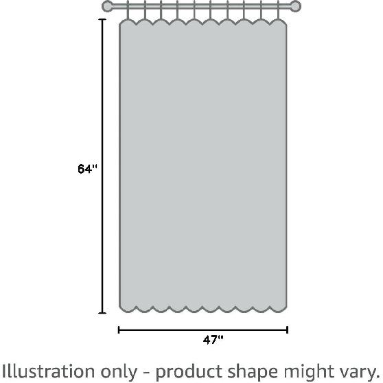 Camper RV Shower Curtain for Travel Trailer Bathroom, Farmhouse Camping Rules Quote Small Narrow Shorter Fabric Shower Curtains Set, Happy Camp