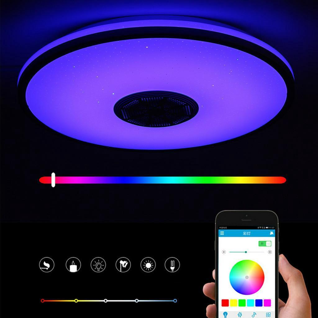 WiFi APP Control LED Smart Ceiling Light 100W RGB Dimmable bluetooth Music Light Modern Home Bedroom Living Room Ceiling Lamp