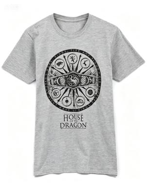 House Of The Dragon Westeros House Sigils 2026unisexs Soft Cotton Short Sleeve Retro Fantasy Series Casual Printed Tee