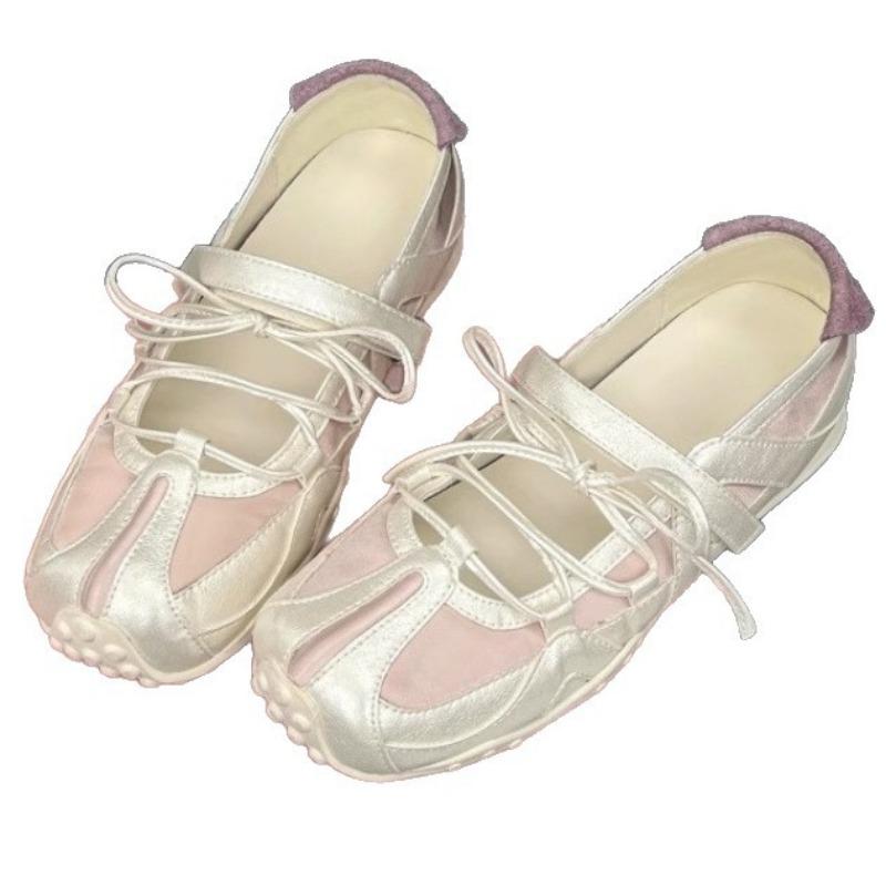 ~ Inner Height Increase 5cm Mary Jane Women's Shoes Summer New Casual Sports Shoes Ballet Shoes Tide