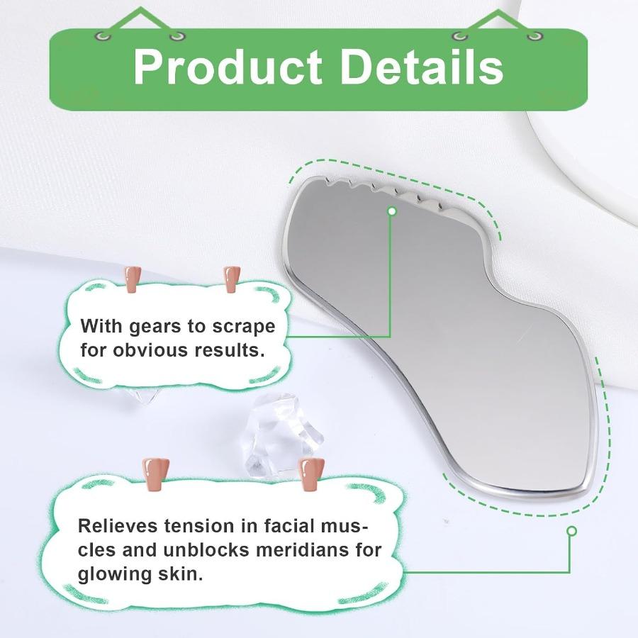 Professional Steel Massager, Deep Tissue Gua Sha Tool for Neck Shoulder Body, Relieve Muscle Tension & Pain, Home Use