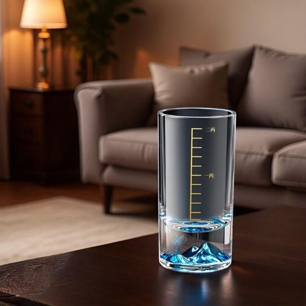 6 PCS/SET Transparent Shot Glass With Scales Liquor Glass Drink Cup Wine Dispenser Gift Giving