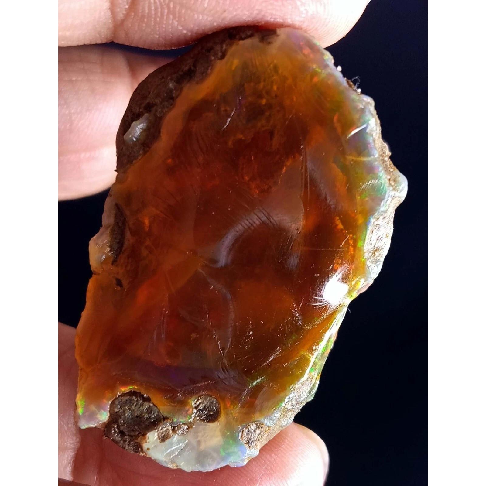 Stunning Rough Fire Opal Ethiopian Opal