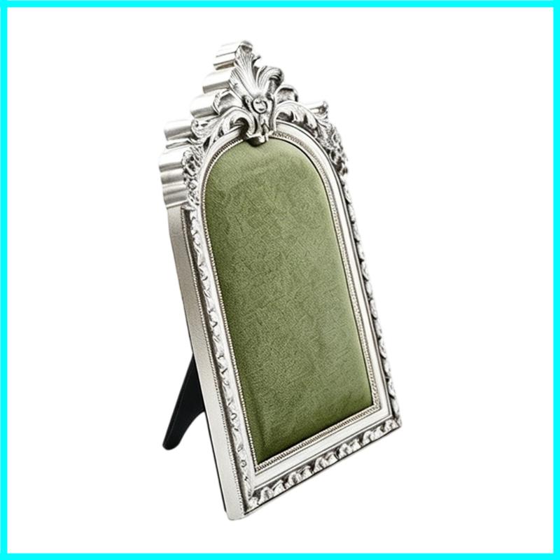 X6HE Ornamental Resin Jewelry Holder Photo Frame Earring Organization Decorative Shelf for Home and Shop Displays