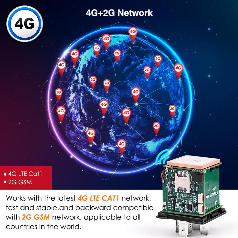Car Relay Motorcycle Anti-theft Device GSM/GPRS Car Mini Locator ACC Vehicle Positioning Device Status Alarm GNSS LBS Sensitive