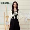 EICHITOO Spring Faux Two-Piece Chiffon Blouse