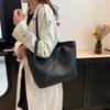 Minimalist Womens Shoulder Bag With Durable Pu Material And Large Capacity For Office Use