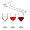 Home Bar Simple Iron Glasses Holder Fashionable Wall Mounted Wall Mounted Rack Single Row Space Saving Single Row Rack Bathroom