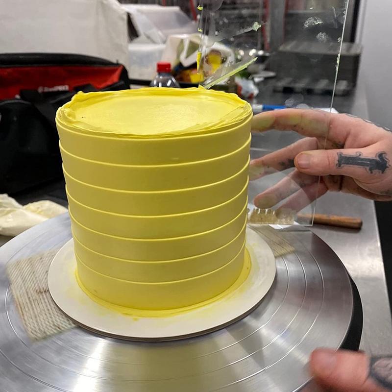 Cake Scraper Smoother Thick Dishwasher Safe Scraper Acrylic Cream Edge Tool For Enthusiast Beginner Indoor Home Baking Butter CN