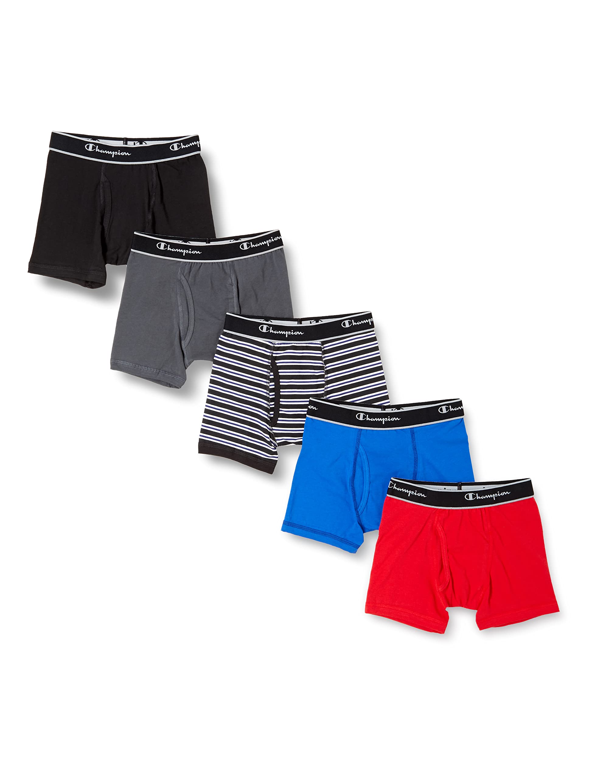 

Champion Детские трусы-боксеры с дезодорирующей передней частью, в ассортименте 150 (5 упаковок) Антибактериальный, Дезодорирующий, Чистый, Эффект, Открытие, Набор из 5 трусов,