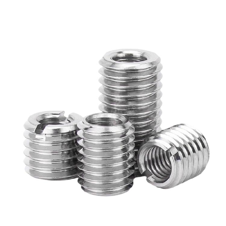 10Pcs 2-M16 Thread Adapter Sleeve Reducing Nut Corrosion Resistant Insert Nut Sleeve For Tight Spaces Enduring