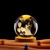 Crystal Ball Night Light with Engraved Flower Fairy Design – Perfect Birthday Gift for Classmate or Best Friend