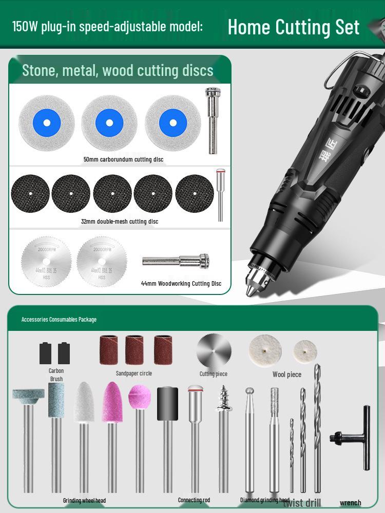 Rechargeable High-Power Handheld Electric Grinder for Carving, Cutting, and Woodworking.