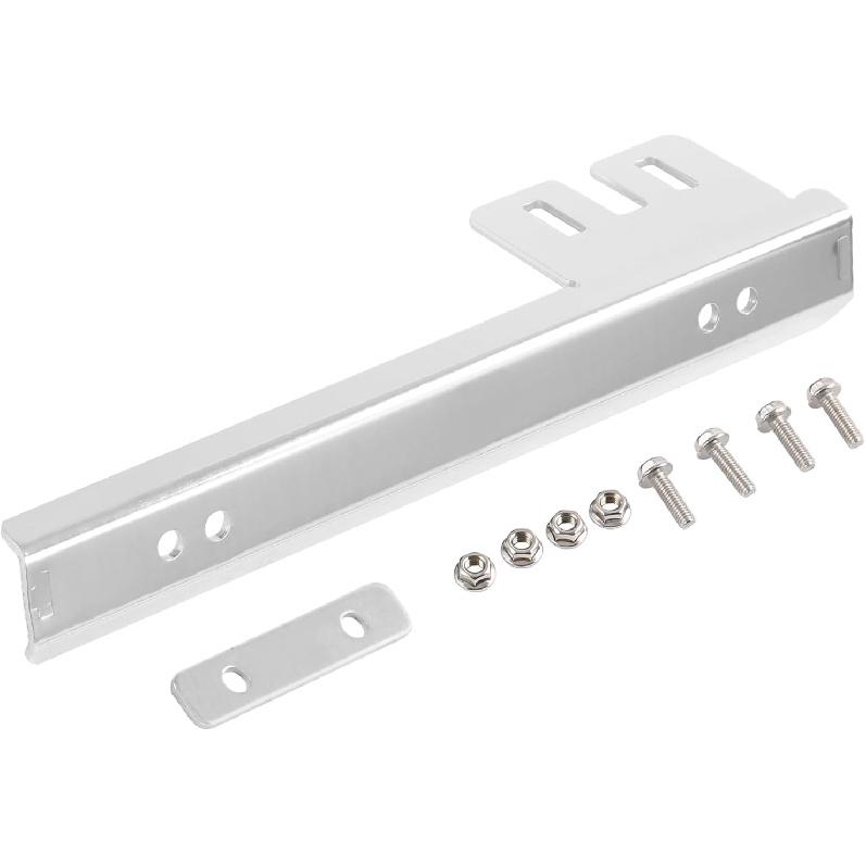 JDMSPEED Black Front Bumper License Plate Mount Bracket Relocator Holder Bar